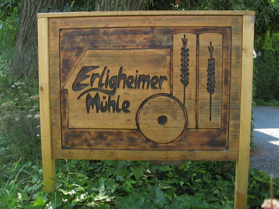 Schild Erligheimer Mühle